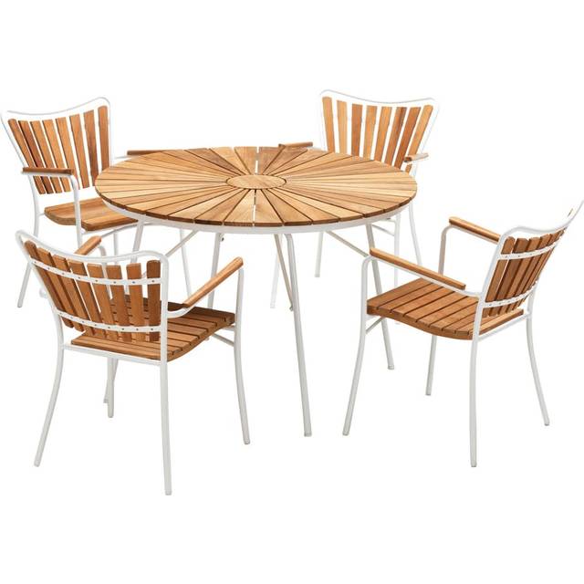 Skargaarden Kerteminde Ø110cm Garden furniture set, 1 tables incl. 4 chairs