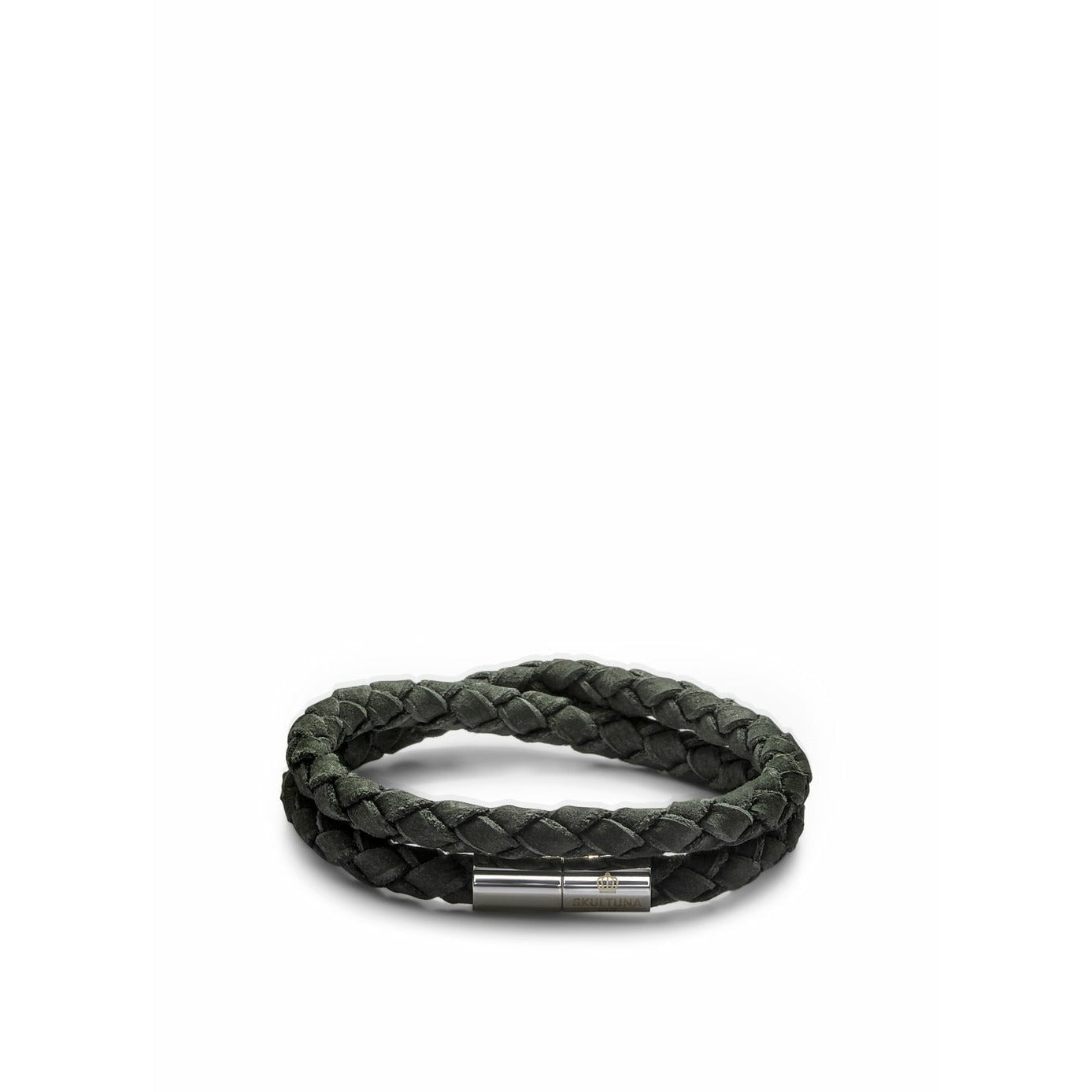 Skultuna The Suede Armbånd Medium Ø16,5 cm, Mørkegrøn