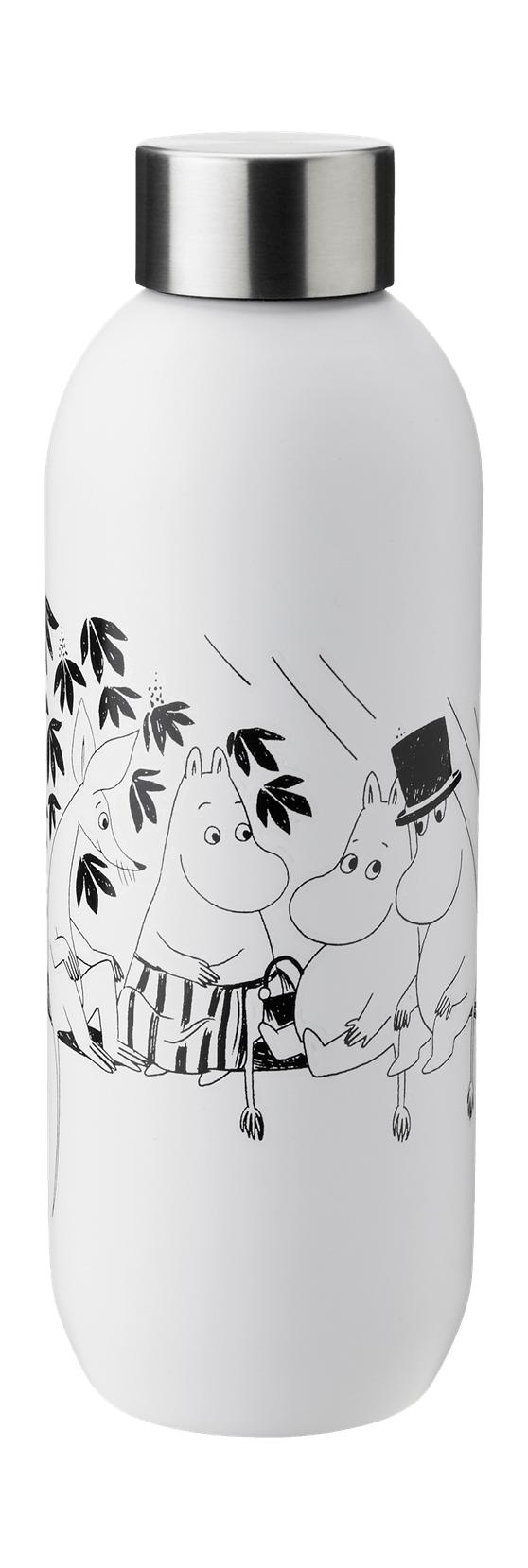 Stelton Keep Cool Drikkeflaske 0,75 L, Moomin Soft White