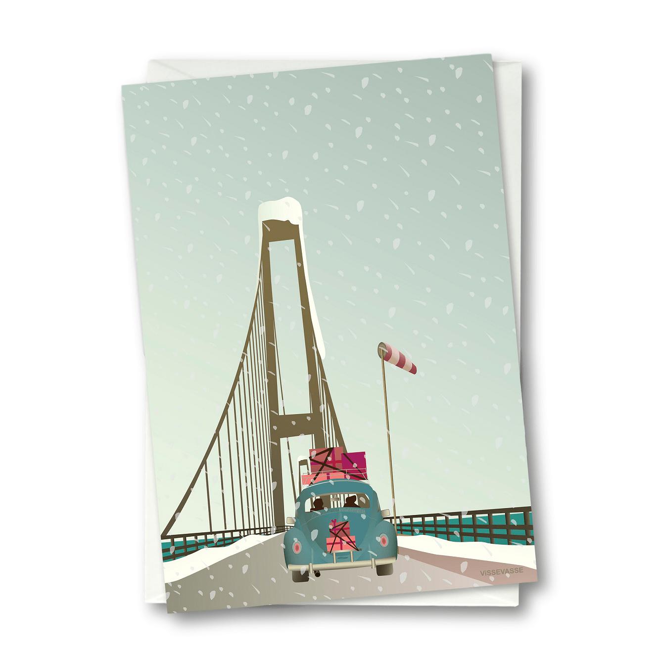 Vissevasse Driving Home For Christmas Anledningskort, 10,5x15cm