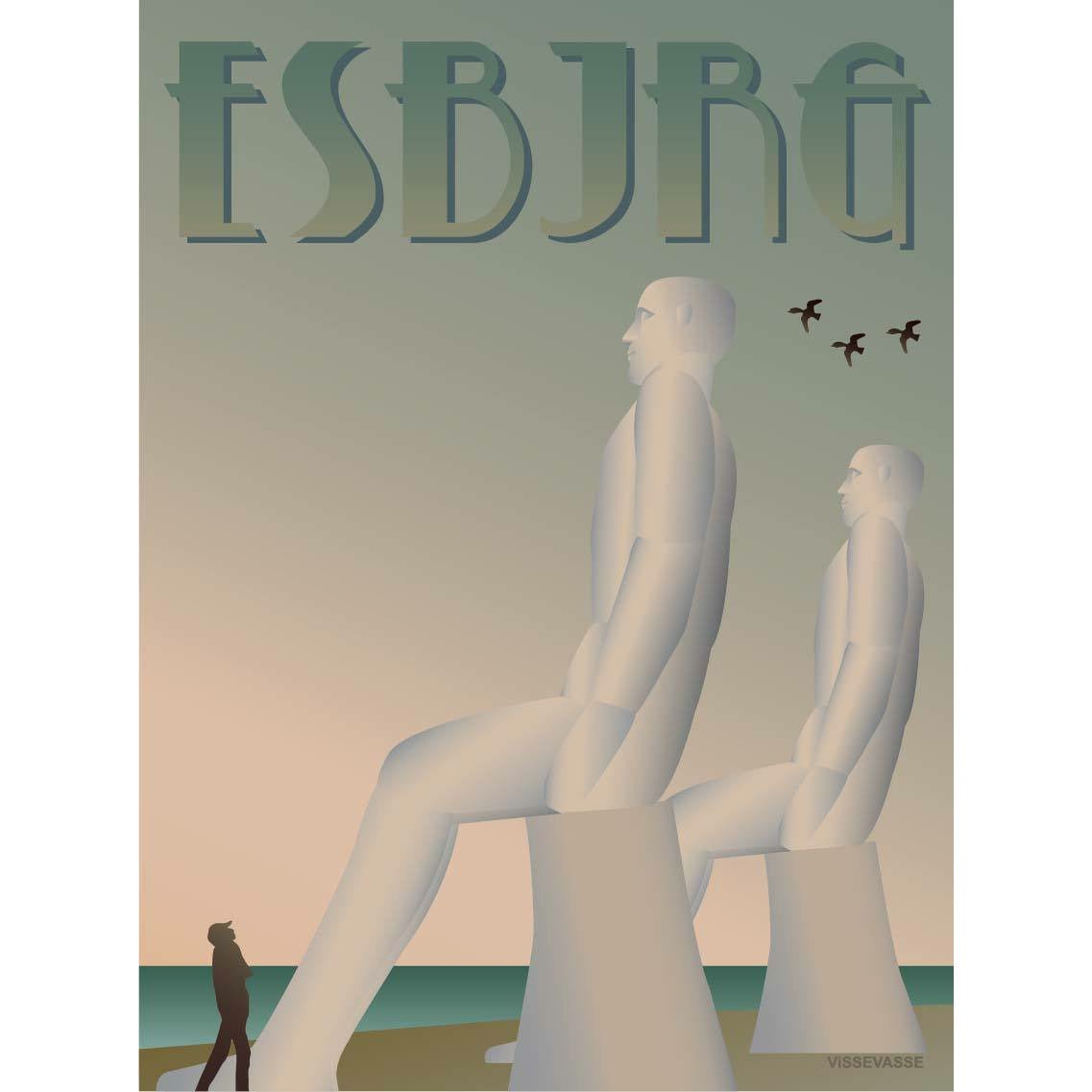 Vissevasse Esbjerg Mændene Plakat, 50X70 Cm