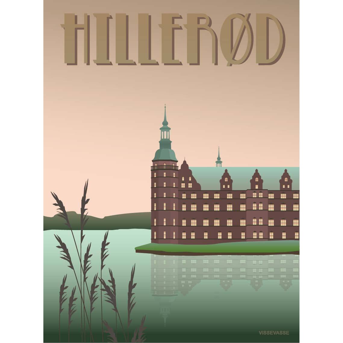 Vissevasse Hillerød Castle -plakat, 15x21 cm