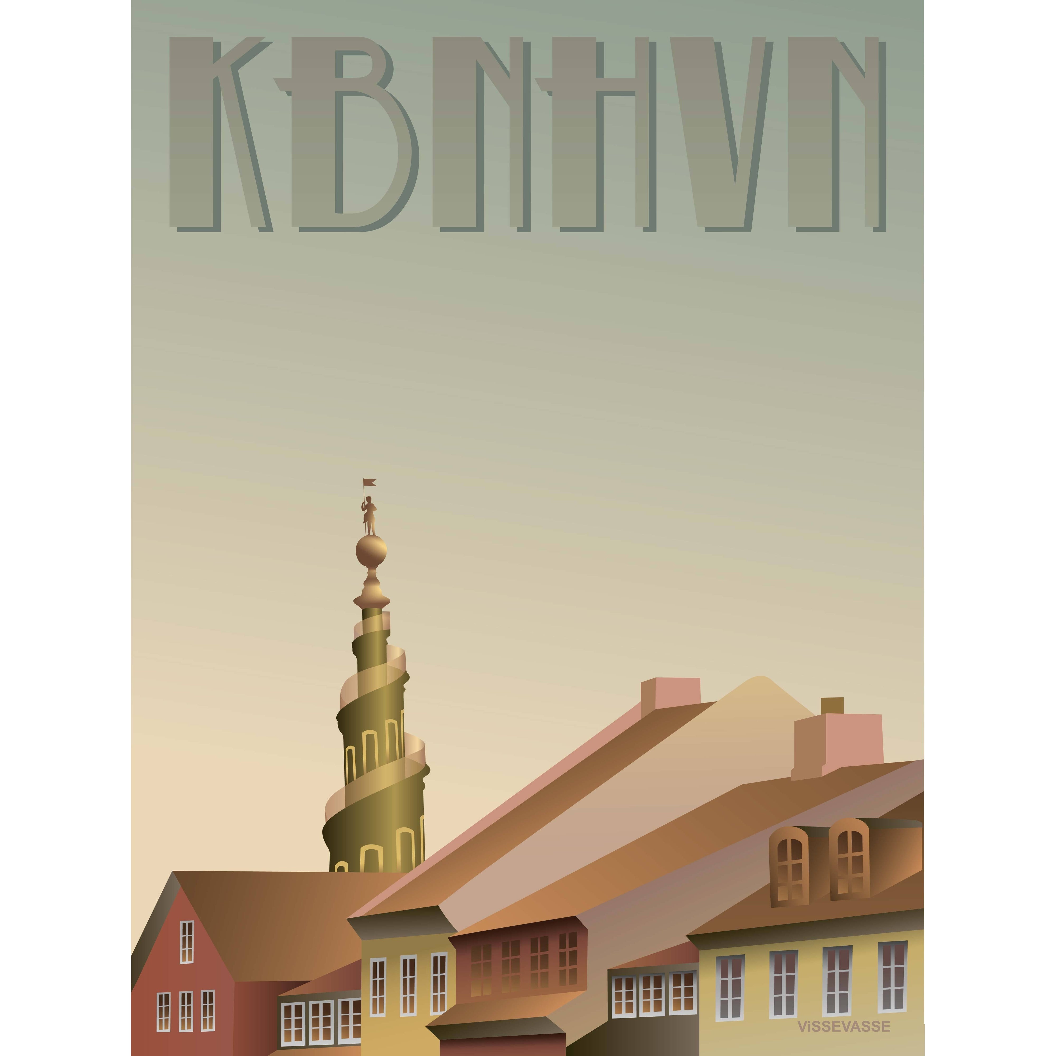 Vissevasse København ChristianShavn -plakat, 15x21 cm