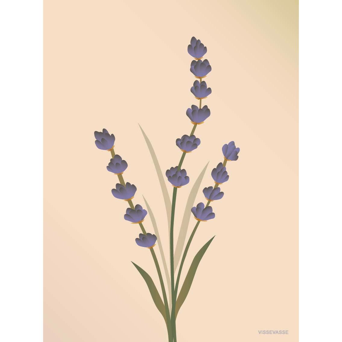 Vissevasse Lavendel Anledningskort, Nude, 15X21 Cm