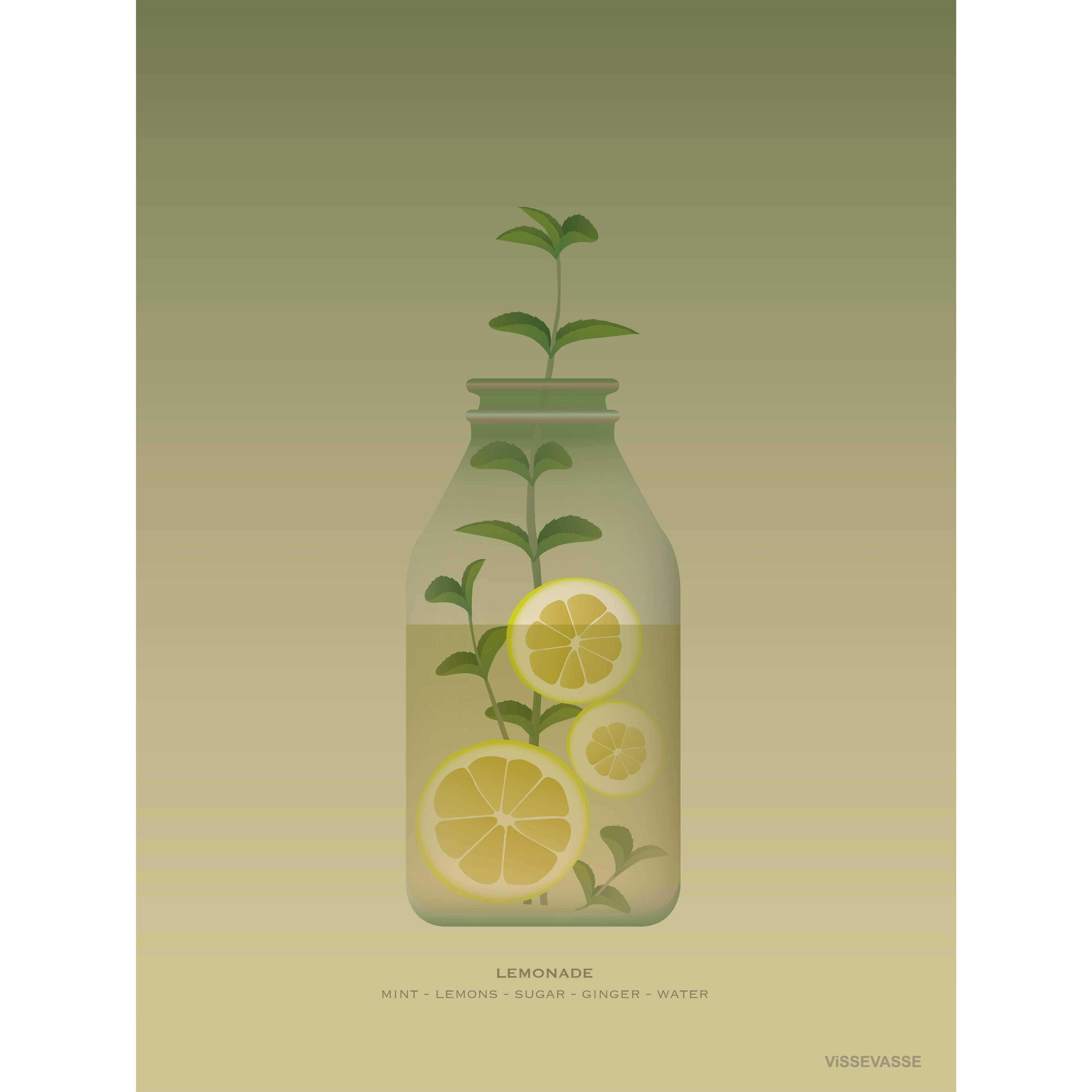 Vissevasse Lemonade Plakat, 50X70 Cm
