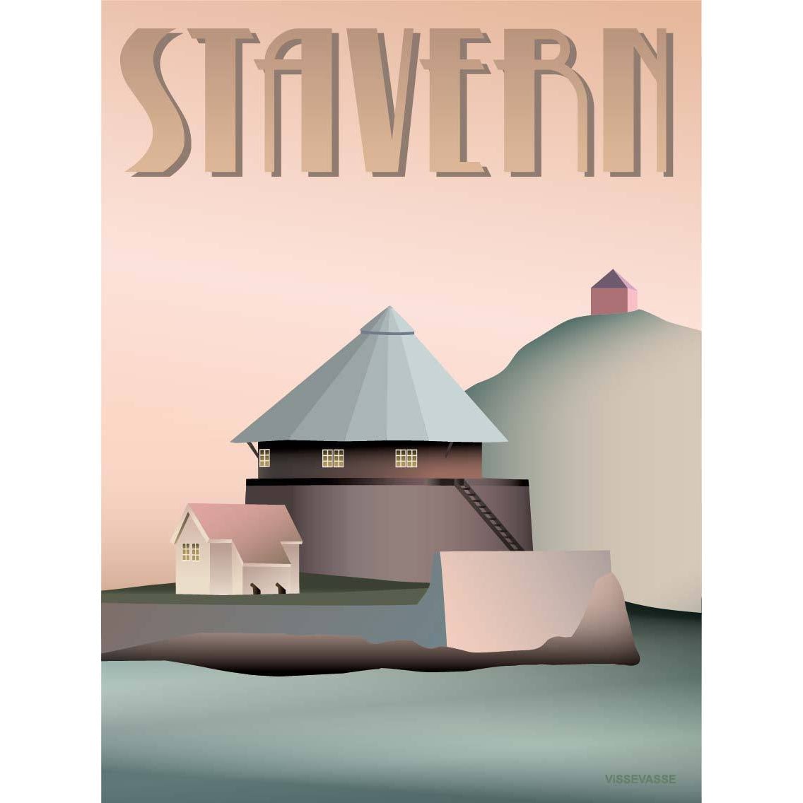 Vissevasse Stavern Citadel Poster, 15x21 cm