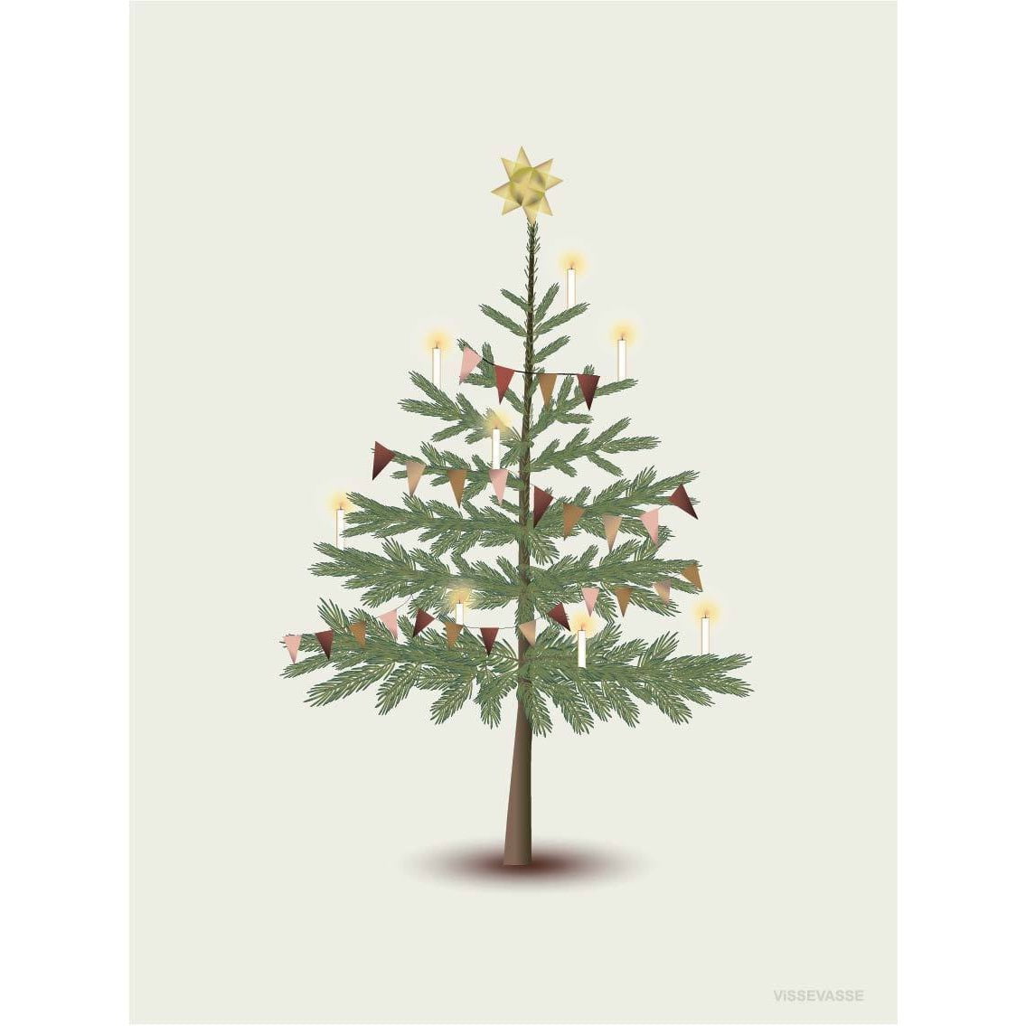 vissevasse Christmas Tree Consultation Card, 10.5x15cm