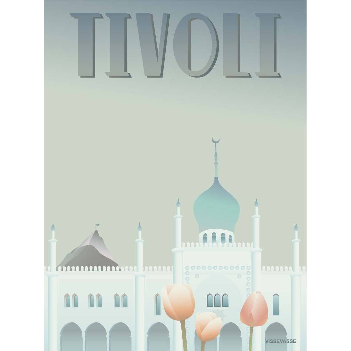 Vissevasse Tivoli Nimb Plakat, 15X21 Cm
