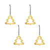 Ai Ries Christmas Tree Gold Set Of 4, Small