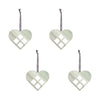 Ai Ries Heart Silver Set Of 4, Small