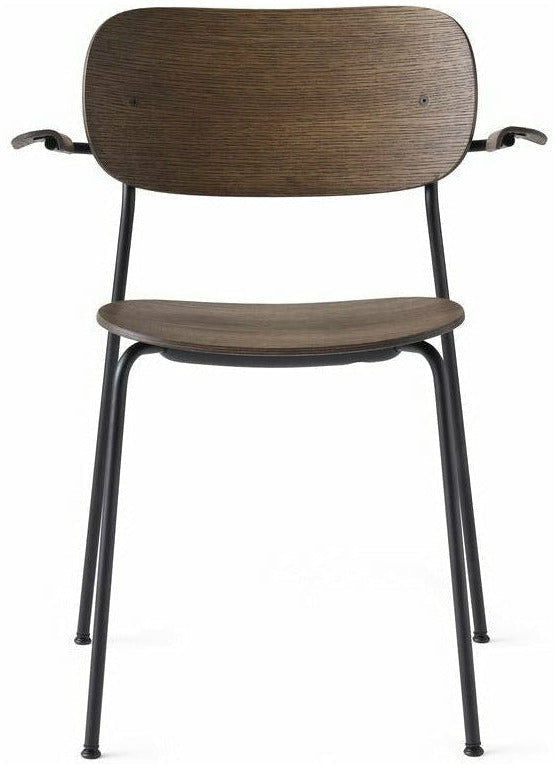 [product_category]-Audo Copenhagen Co Food Chair With Armrest Dark Stained Oak, Black-Audo Copenhagen-5709262024872-1165849-MEN-1