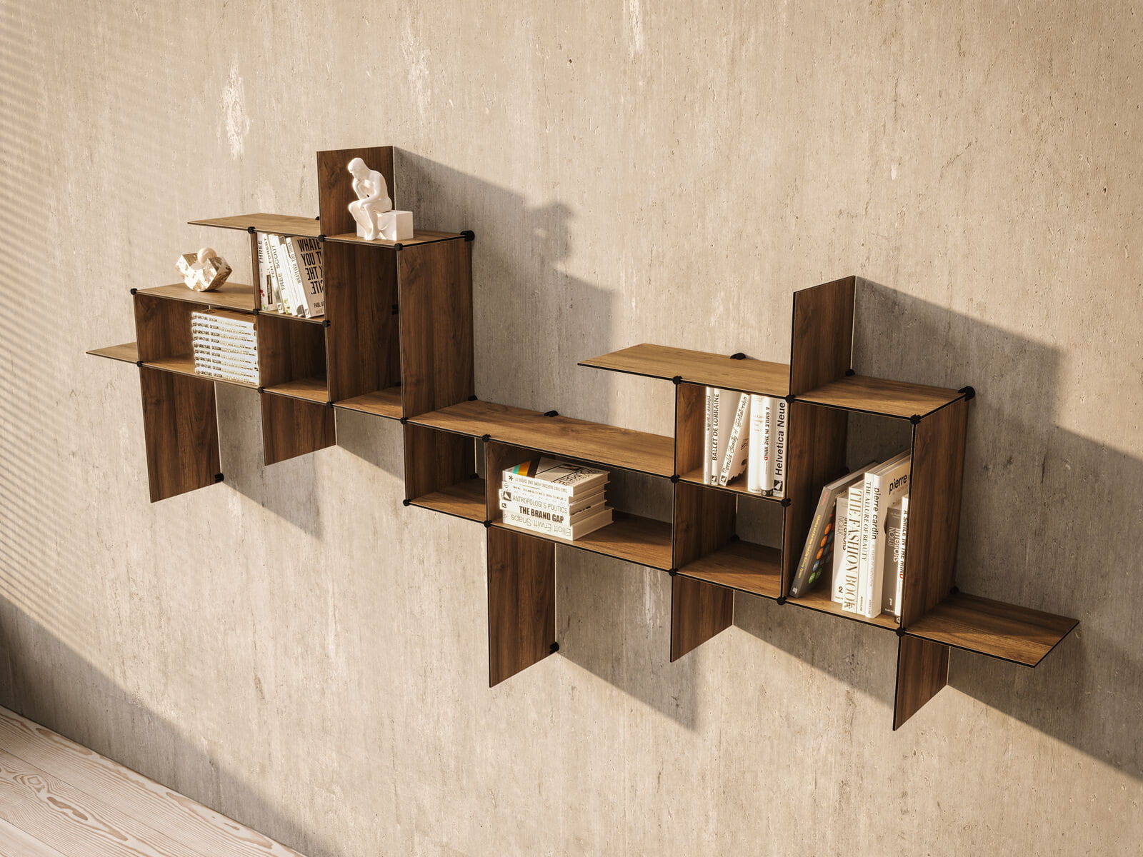 [product_category]-Bent Hansen Up The Wall Shelf System, Walnut-Bent Hansen-5715457458155-37WalU-BEN-3