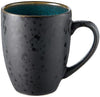 Bitz Cup With Handle, Black/Green, ø 10cm