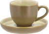 Bitz Espresso Cup With Saucer, Wood/Sand