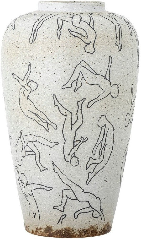 [product_category]-Bloomingville Adah Vase, Nature, Stoneware-Bloomingville-5711173326143-82058559-BLO-1