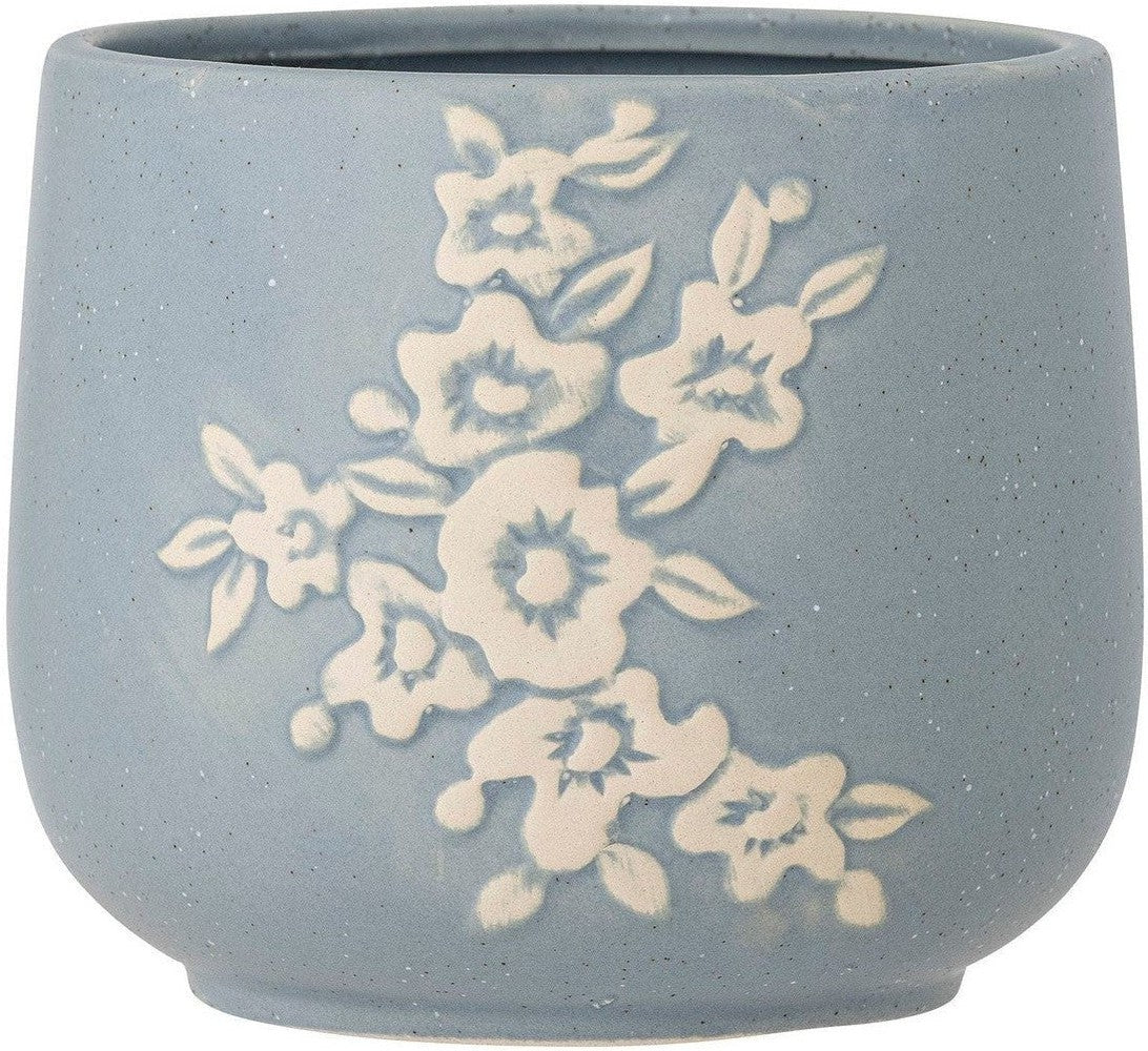 [product_category]-Bloomingville Betino Flowerpot, Blue, Stoneware-Bloomingville-5711173303151-82057592-BLO-1