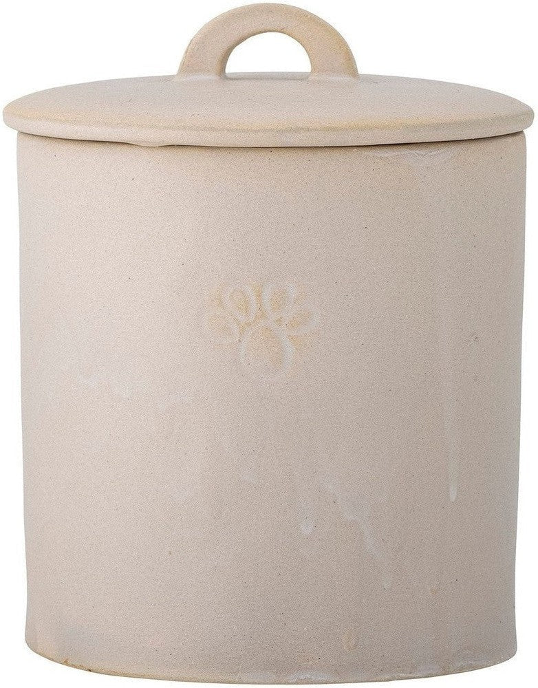 [product_category]-Bloomingville Buddy Jar w/Lid, White, Stoneware-Bloomingville-5711173305421-82058204-BLO-1