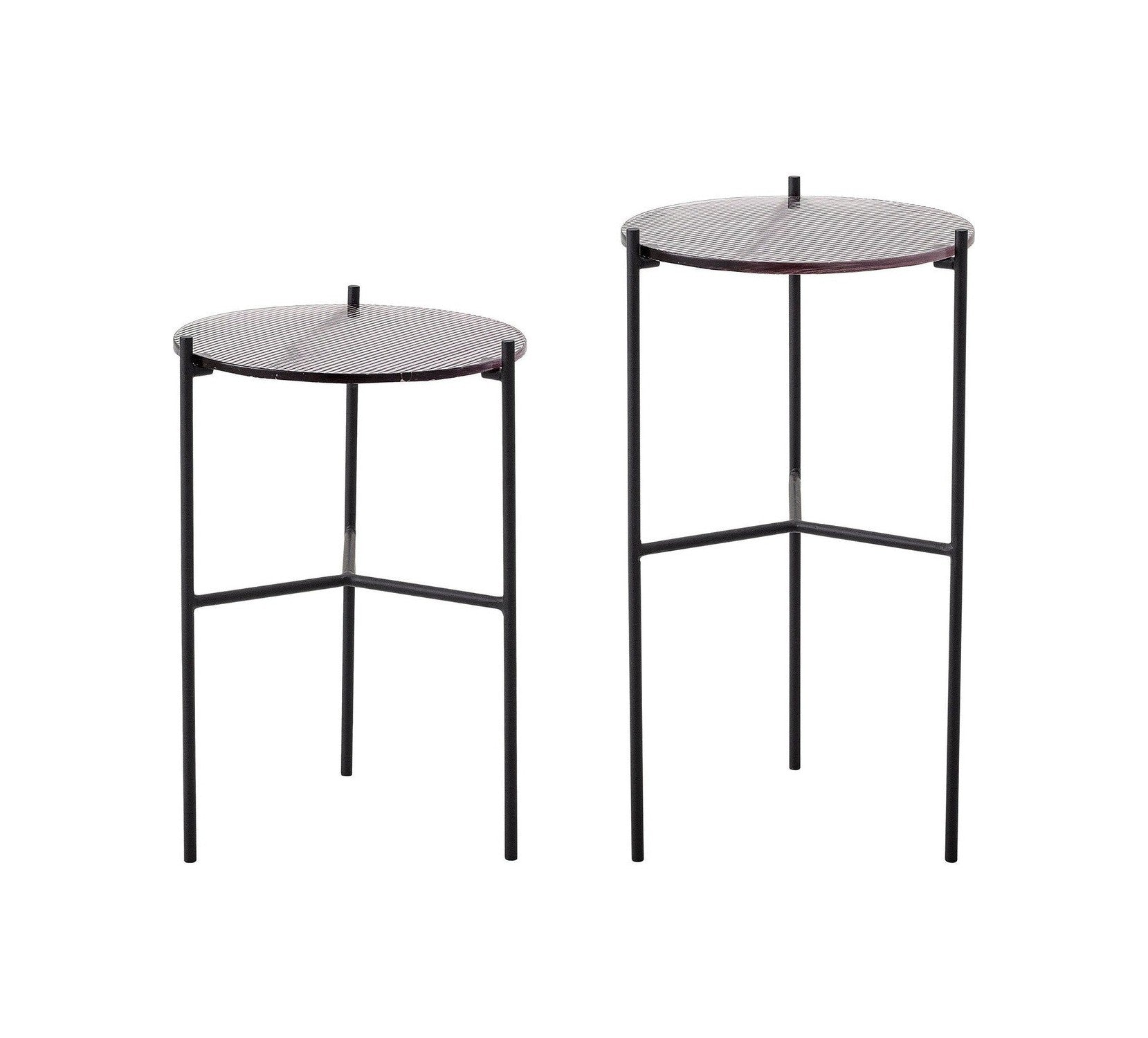 Bloomingville Cille Side Table, Grey, Glass
