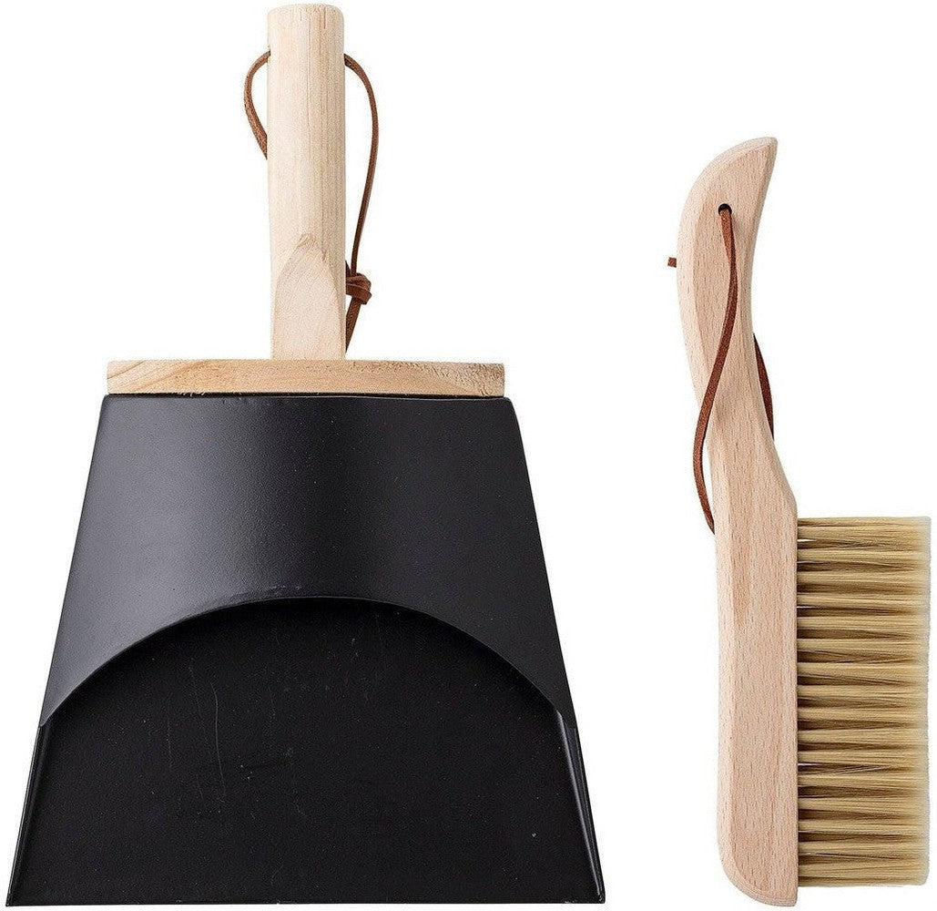 [product_category]-Bloomingville Cleaning Dustpan & Broom, Nature, Beech-Bloomingville-5711173241637-82047924-BLO-1