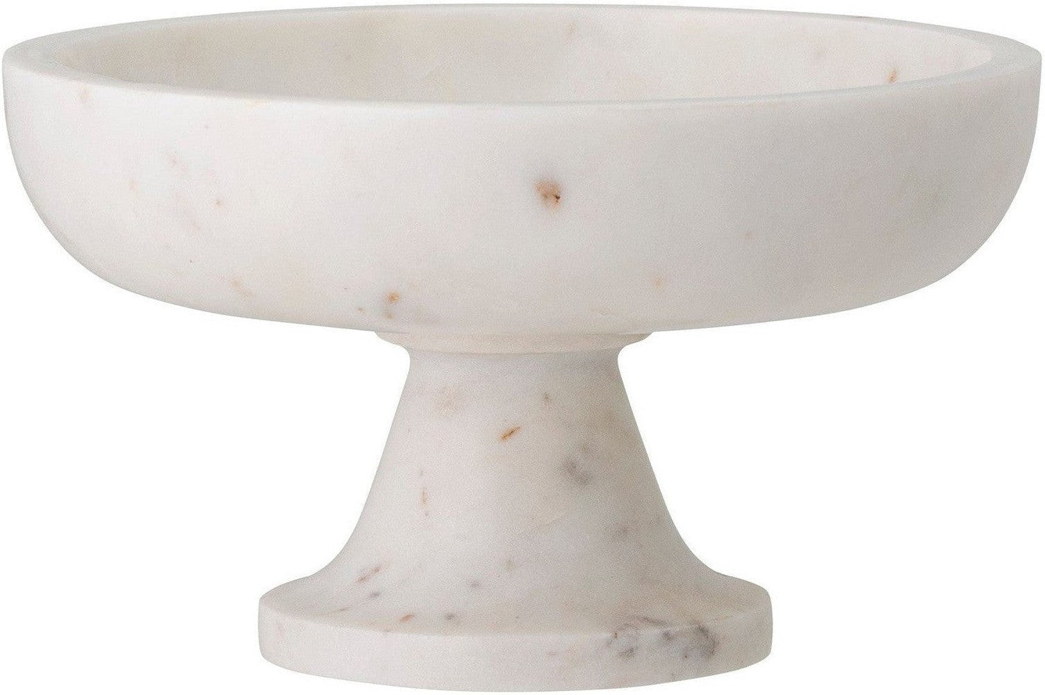 [product_category]-Bloomingville Eris Pedestal Bowl, White, Marble-Bloomingville-5711173263738-82050489-BLO-1