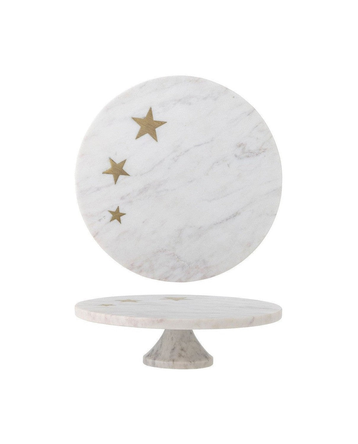 [product_category]-Bloomingville Fenya Star Cake Tray, White, Marble-Bloomingville-5711173335176-82068308-BLO-1