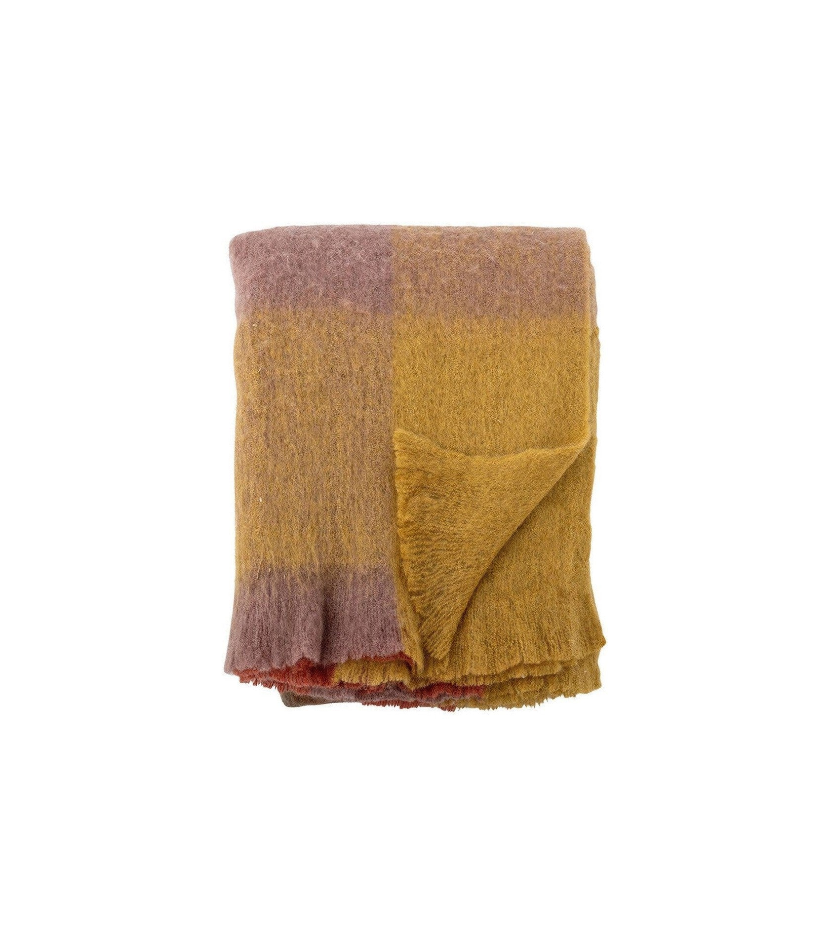 [product_category]-Bloomingville Kamini Throw, Yellow, Acrylic-Bloomingville-5711173328802-82068145-BLO-1