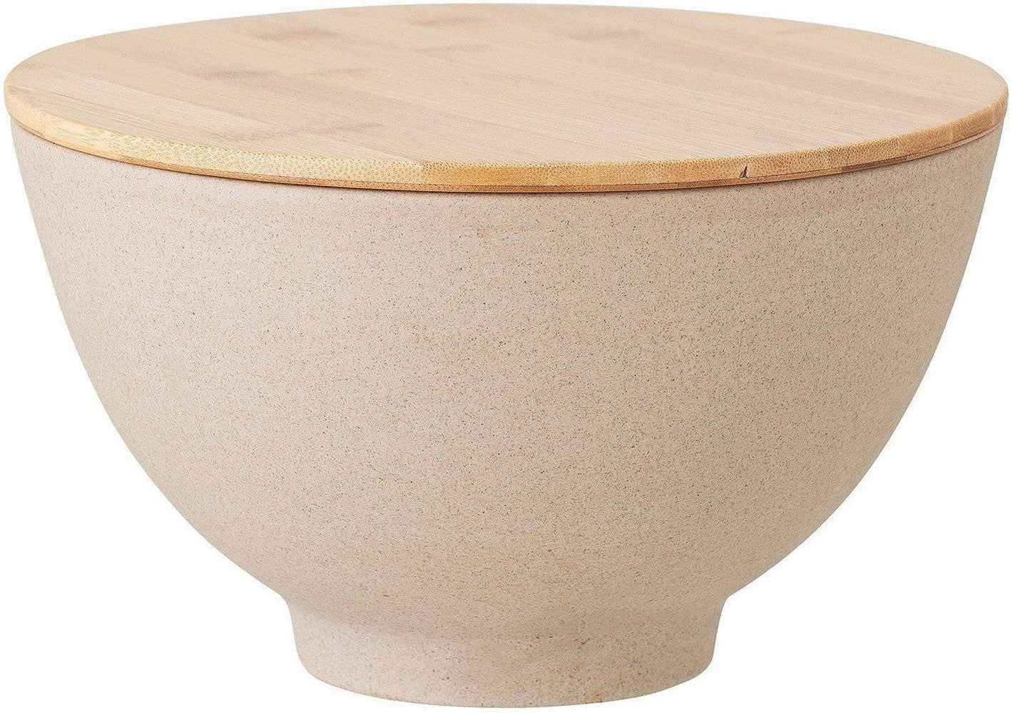 [product_category]-Bloomingville Lee Bowl w/Lid, Nature, Stoneware-Bloomingville-5711173272310-82052861-BLO-1