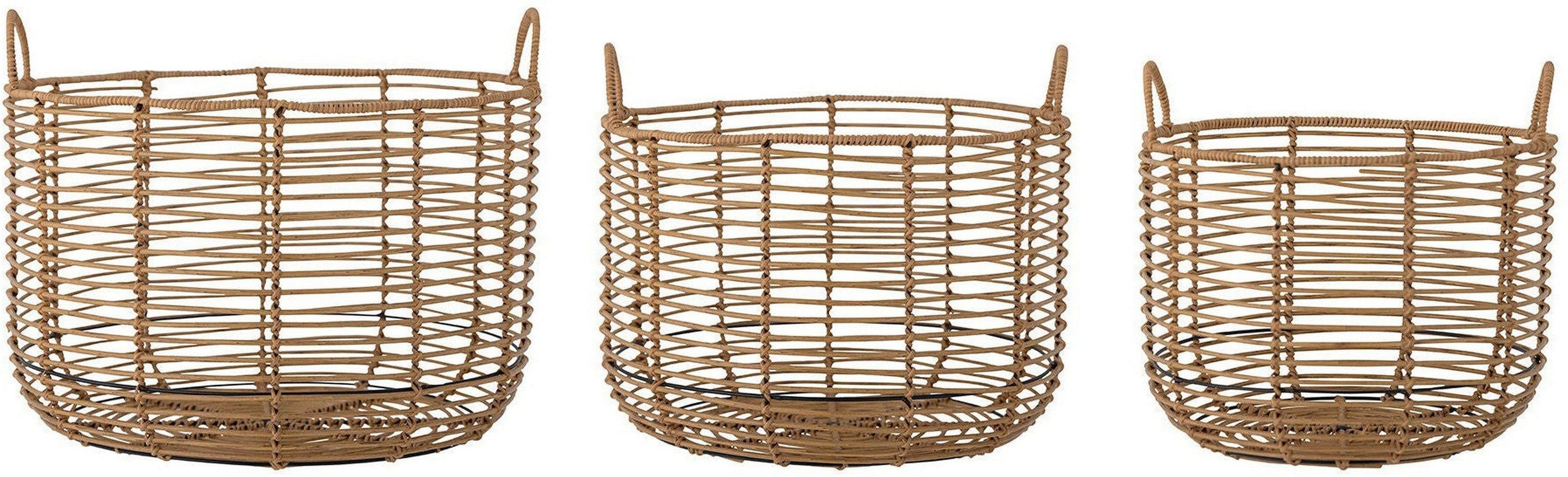 [product_category]-Bloomingville Mekkel Basket, Nature, Polyrattan-Bloomingville-5711173293421-82056852-BLO-1