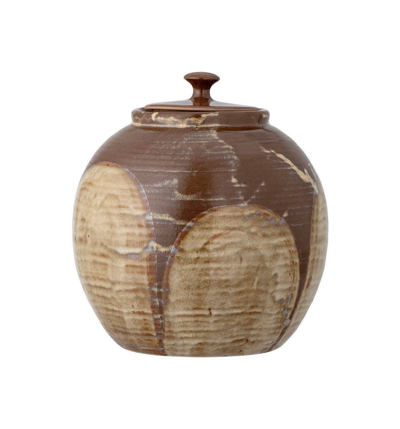 Bloomingville Nasib Jar w/Lid, Brown, Stoneware