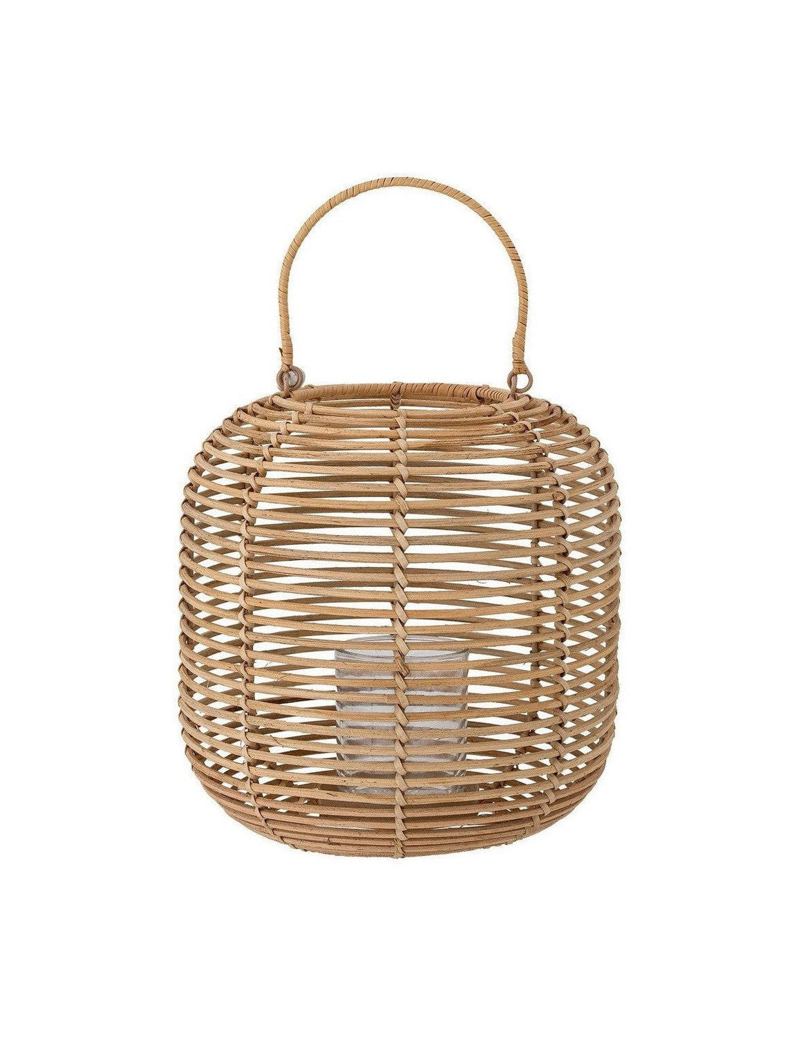 [product_category]-Bloomingville Nei Lantern w/Glass, Nature, Rattan-Bloomingville-5711173286515-82053882-BLO-1