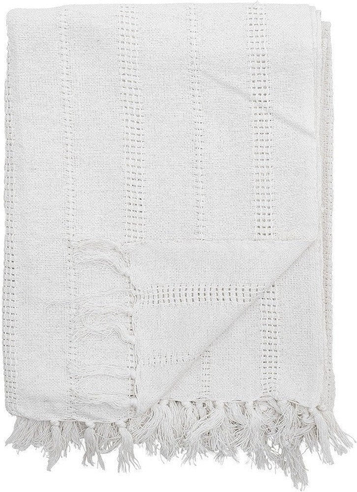 [product_category]-Bloomingville Niccoline Throw, White, Cotton-Bloomingville-5711173300457-82059596-BLO-1