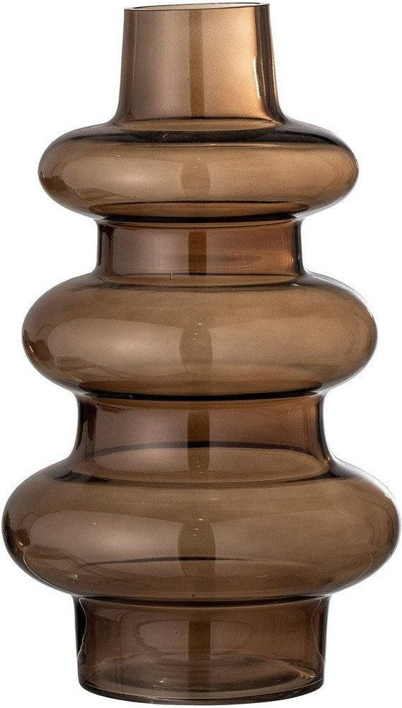 [product_category]-Bloomingville Rauke Vase, Brown, Glass-Bloomingville-5711173284917-82055094-BLO-1