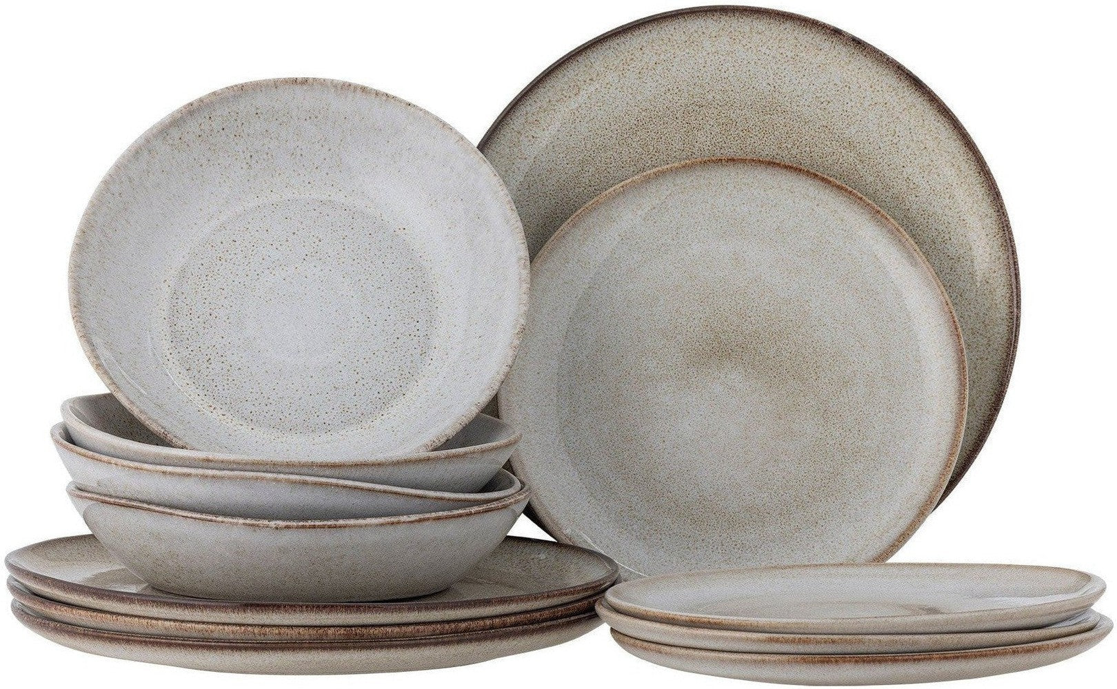 [product_category]-Bloomingville Sandrine Dinnerware Set, Nature, Stoneware-Bloomingville-5711173335817-82068304-BLO-1