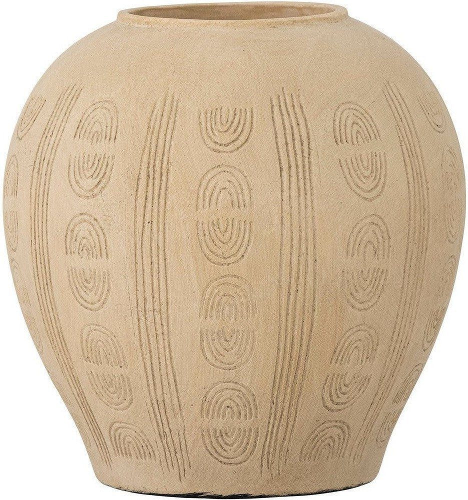 [product_category]-Bloomingville Taym Deco Vase, Nature, Terracotta-Bloomingville-5711173296125-82054140-BLO-1