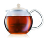 Bodum Assam Tea Maker With Glass Handle And Coloured Lid, L: 11.9 Cm