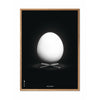 Brainchild Egg Classic Poster, Frame Made Of Light Wood A5, Black Background