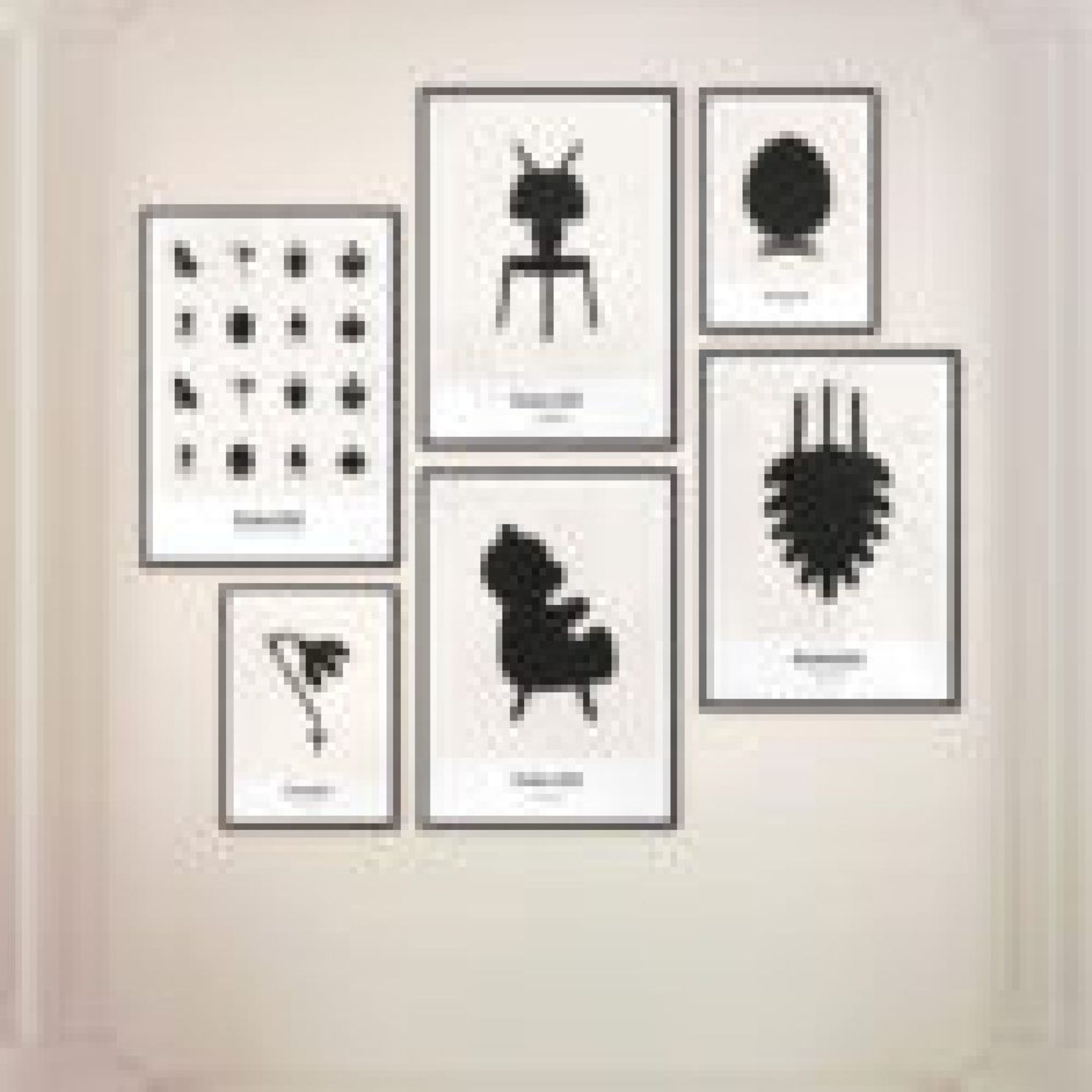 [product_category]-Brainchild Egg Design Icon Poster, Frame Made Of Dark Wood 50x70 Cm, Grey-Brainchild-IG-11003-B-BRA-6