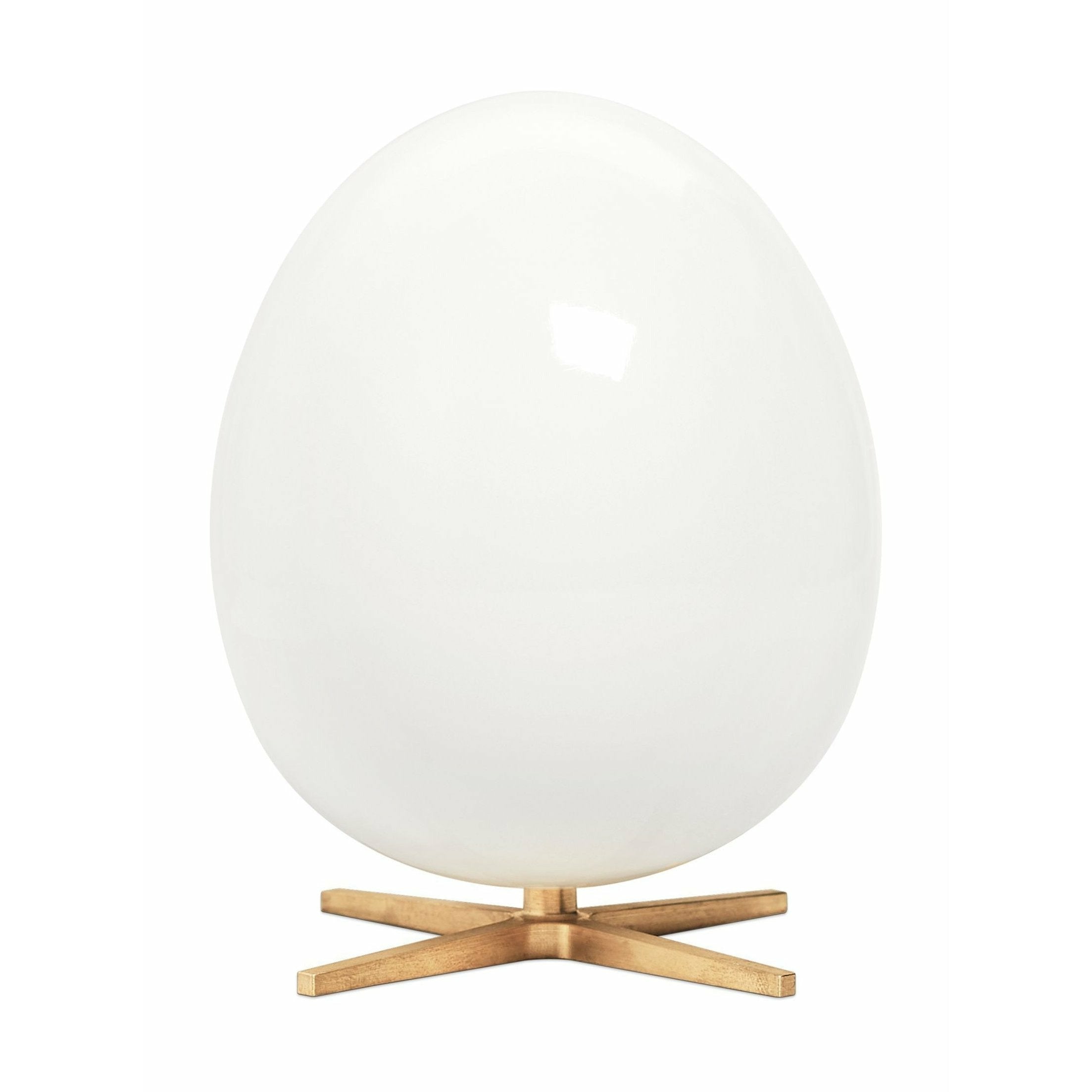 [product_category]-Brainchild The Egg Wooden Figure Mahogany White, Brass Base-Brainchild-1003-BRA-1