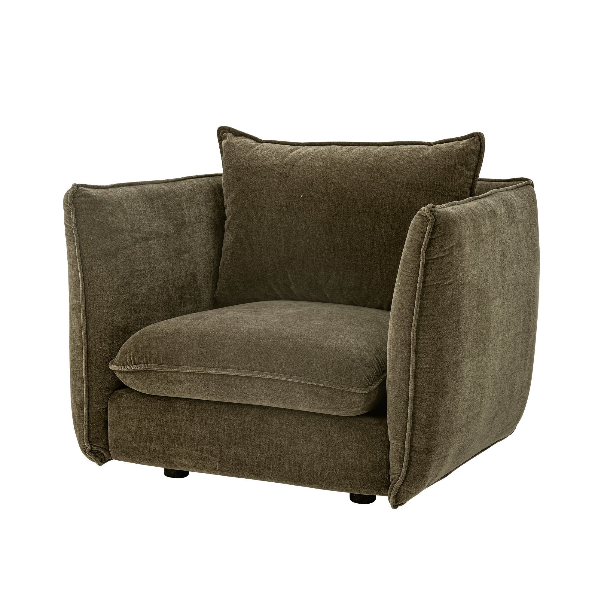 Bloomingville Austin Lounge Chair, Green, Recycled Polyester