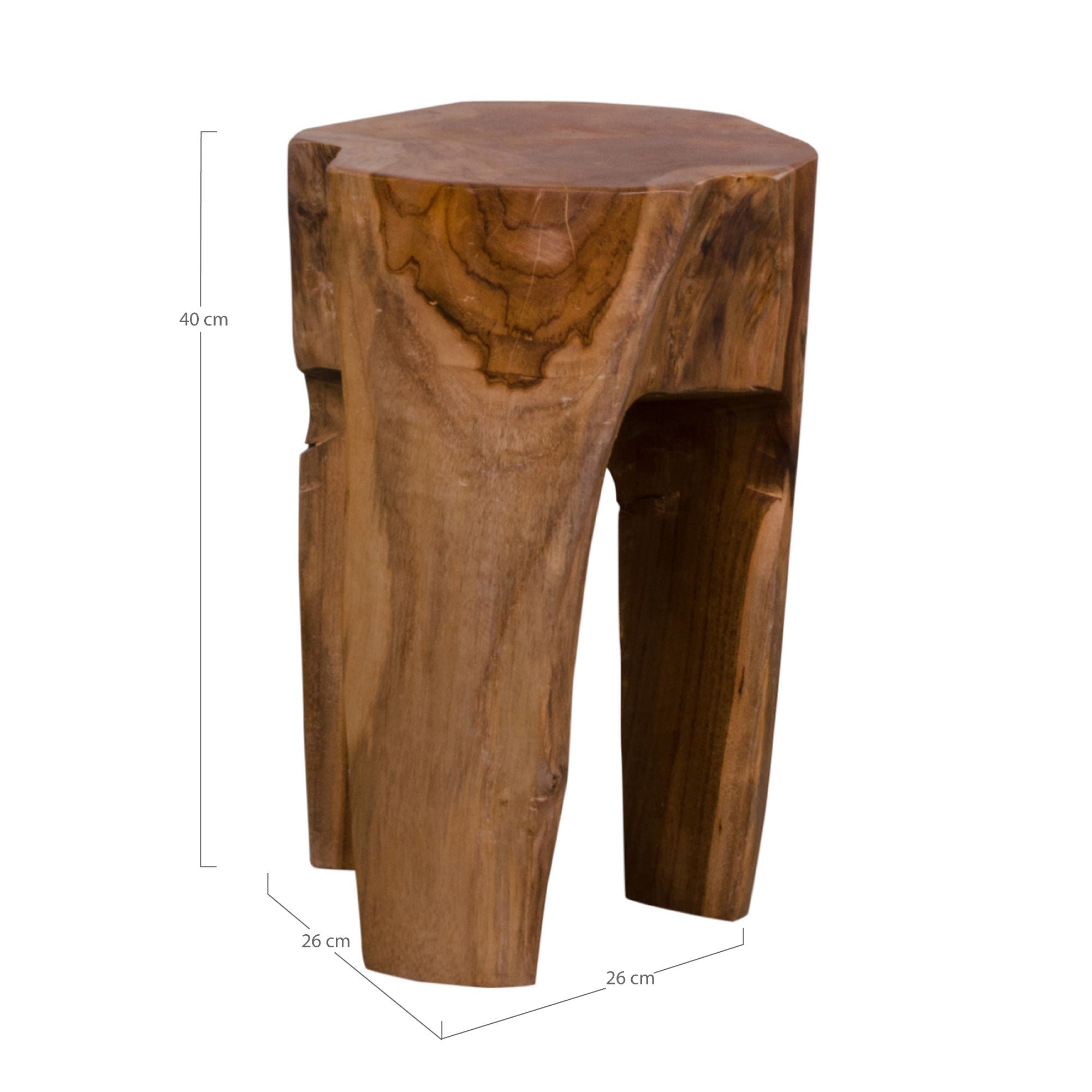 House Nordic Rose Teak Stool