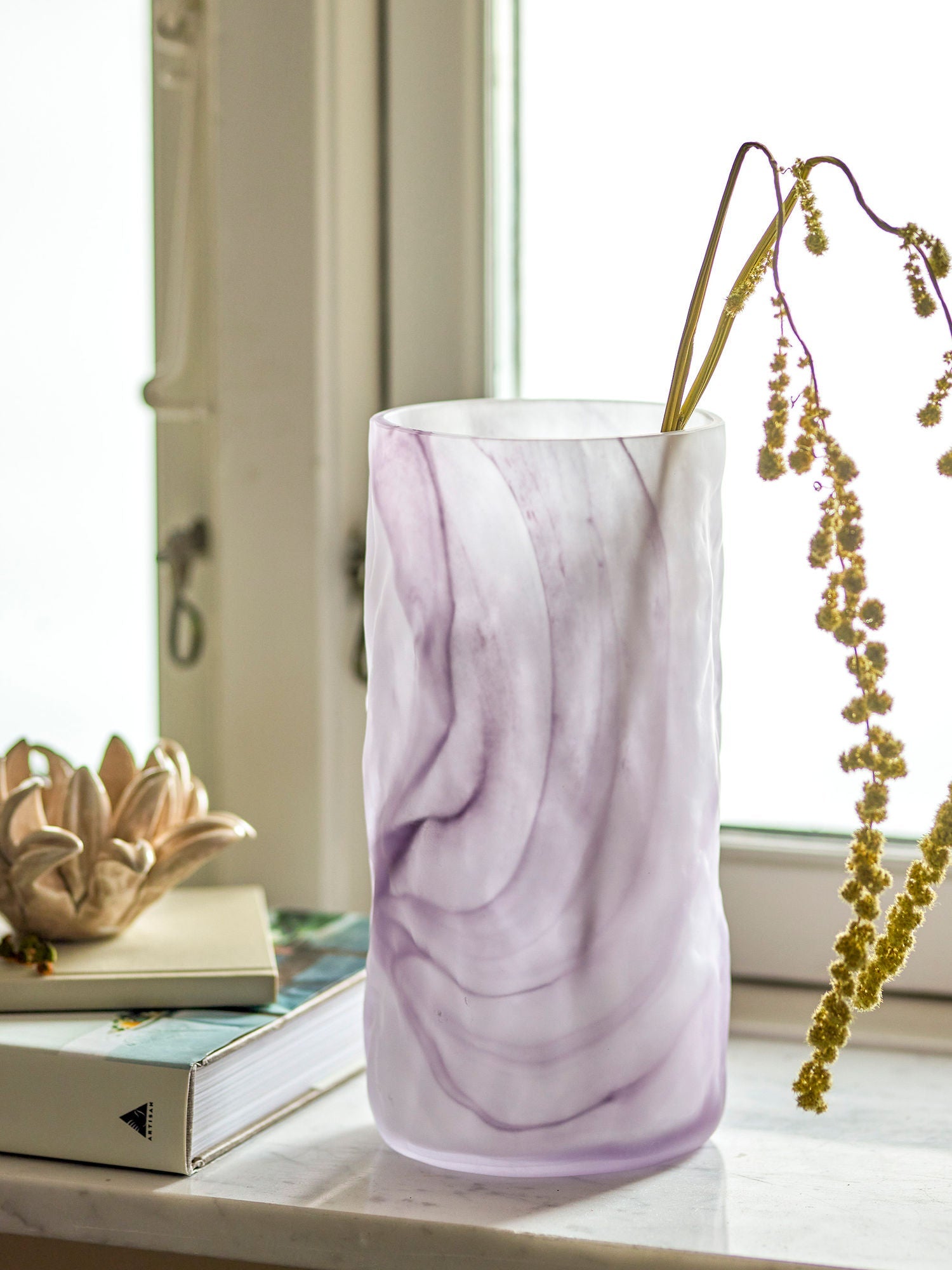 Bloomingville Moore Vase, Purple, Glass