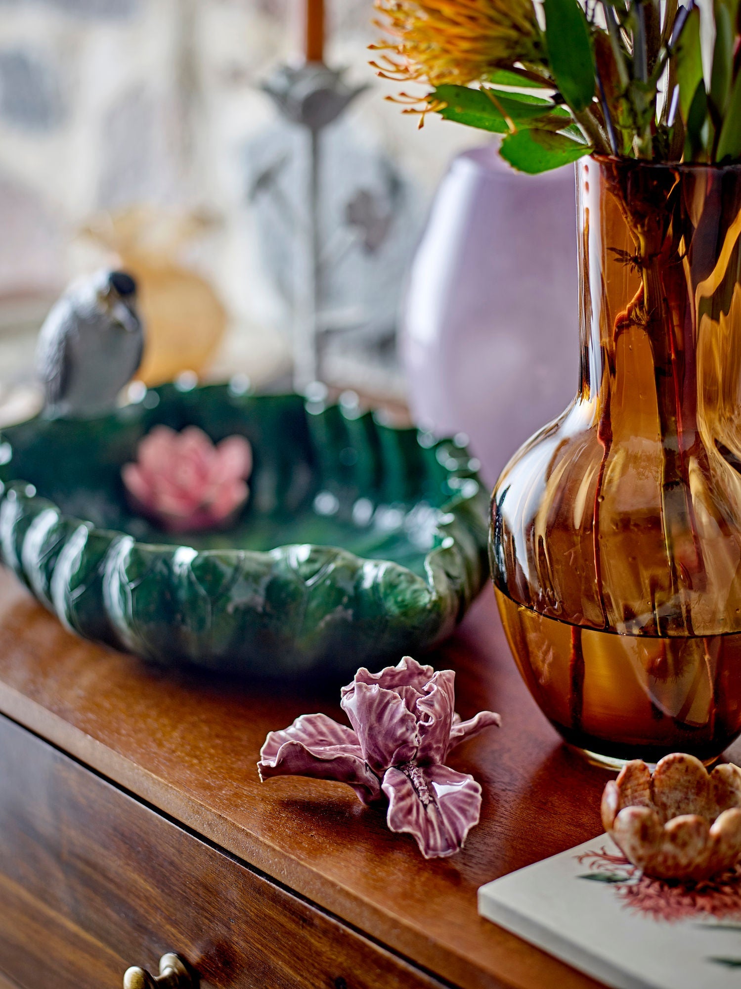 Creative Collection Saiqa Vase, Brown, Glass