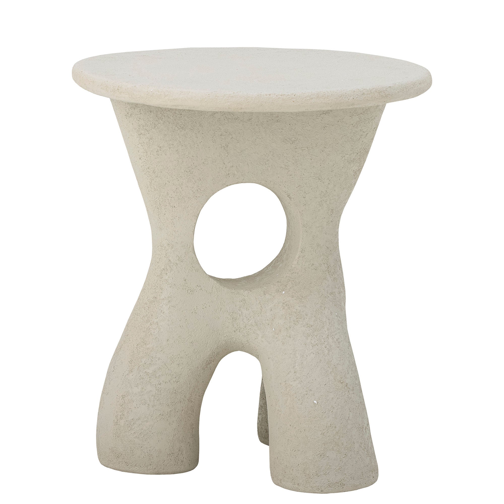 Bloomingville Amiee Side Table, White, Polyresin