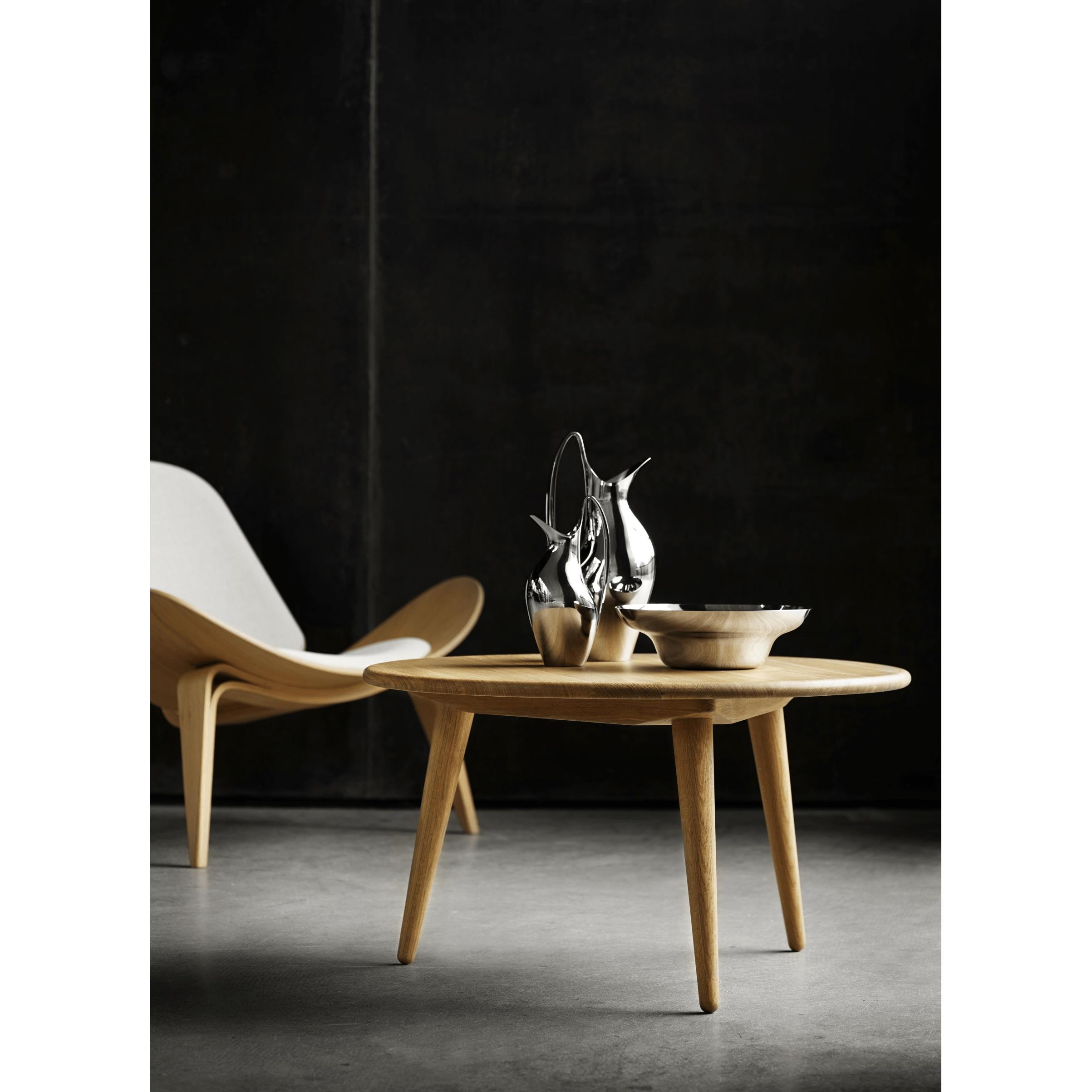 [product_category]-Carl Hansen Ch008 Coffee Table ø78 Cm, Soaped Oak-Carl Hansen-5715230525302-CH008-soapedoak-CAR-3