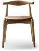 Carl Hansen CH20 Elbow Stol, Olieret Eg, Lysebrun Læder