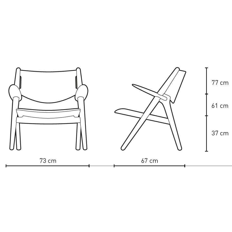 [product_category]-Carl Hansen Ch28 P Armchair, Oiled Oak/Black Leather-Carl Hansen-CH28P-sif98-oiledoak-CAR-5