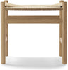 Carl Hansen CH53 fotskammel for salongstol CH44 Soap Oak, Nature Braid