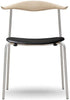 Carl Hansen CH88p spisestol såpe eik, svart skinn