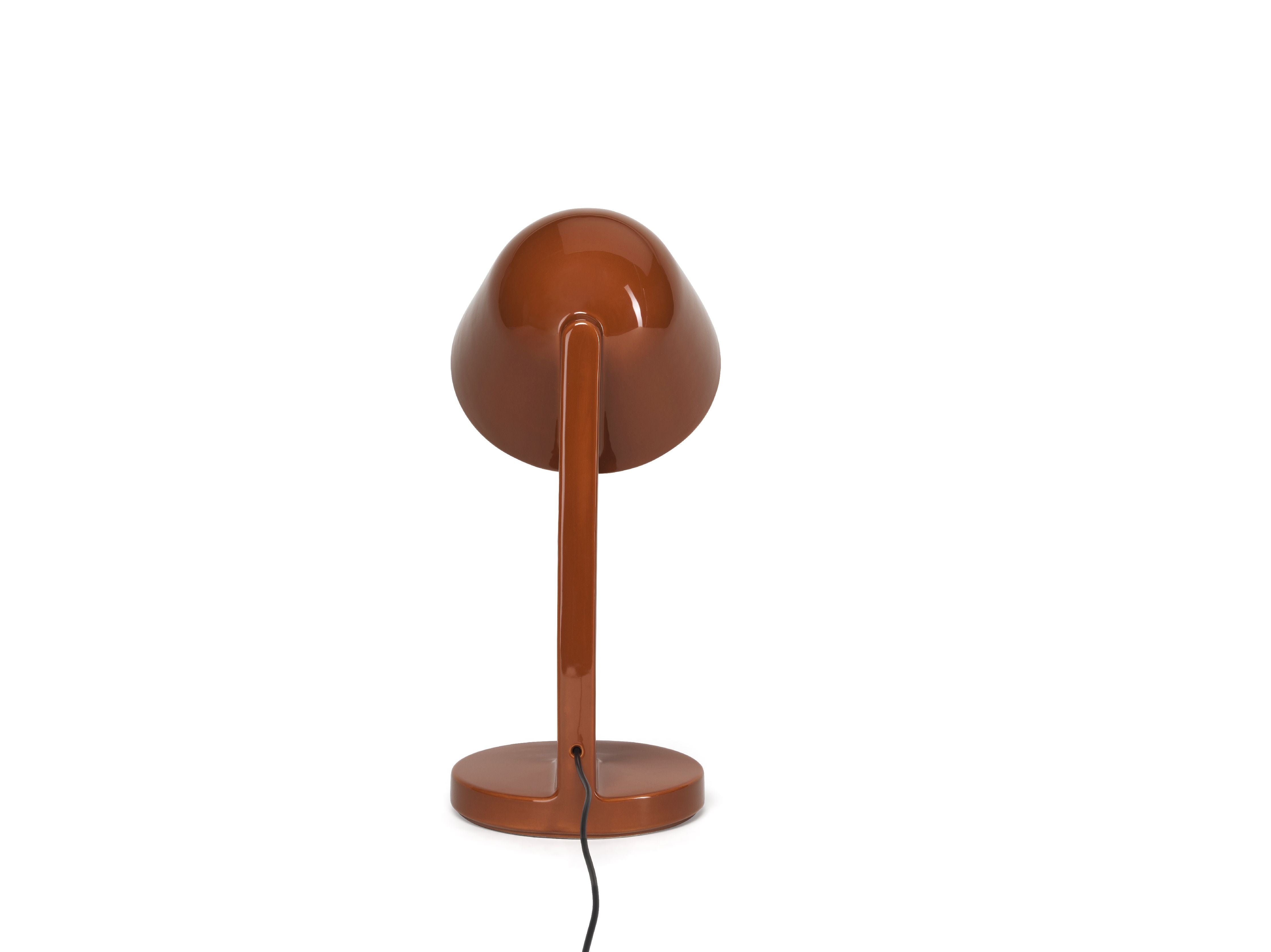 Flos Céramique Table Lamp Down, Rust Red