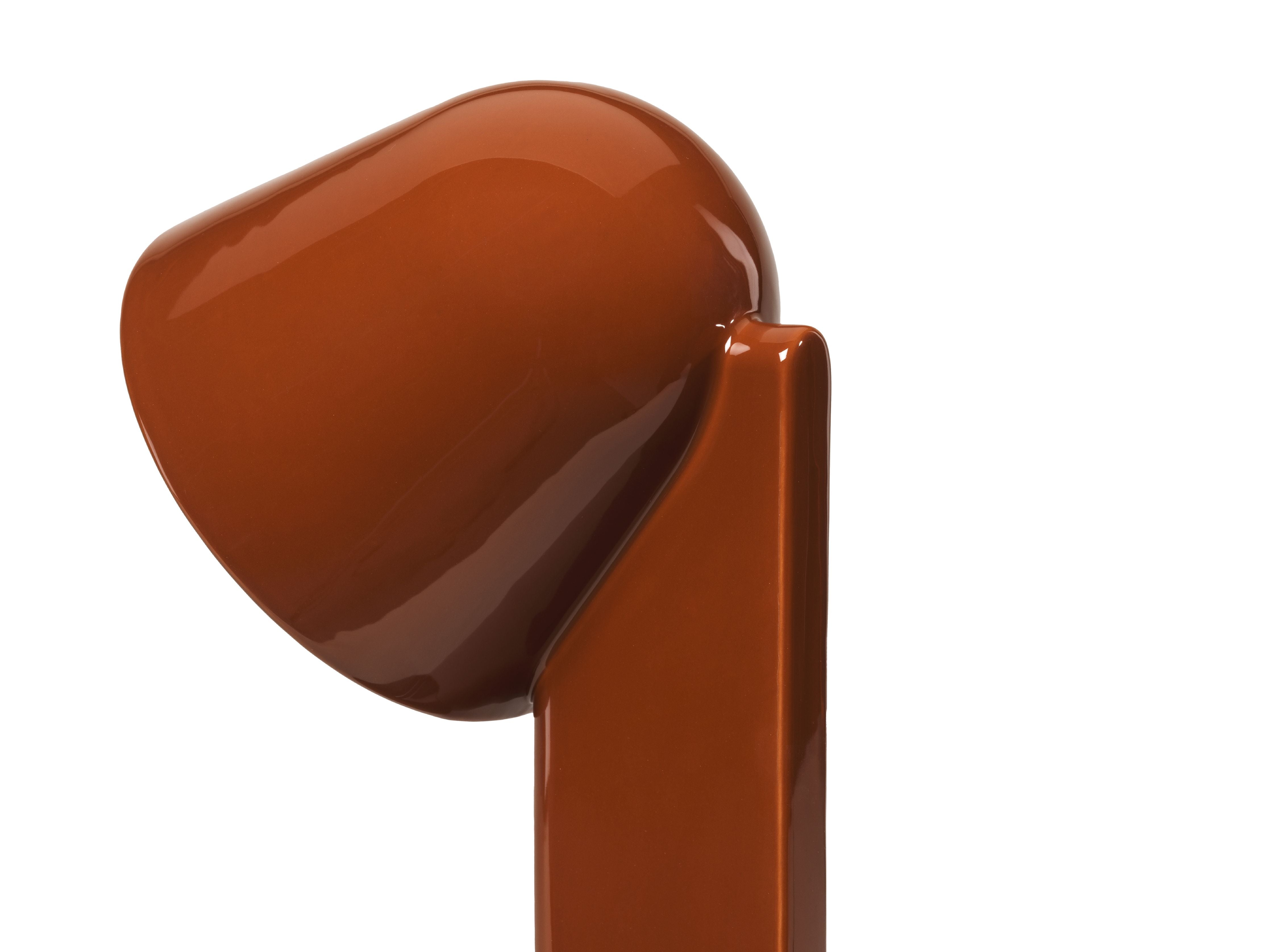 Flos Céramique Table Lamp Down, Rust Red